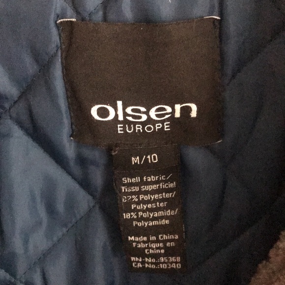 Dark grey Olsen Autumn Coat - Picture 2 of 7